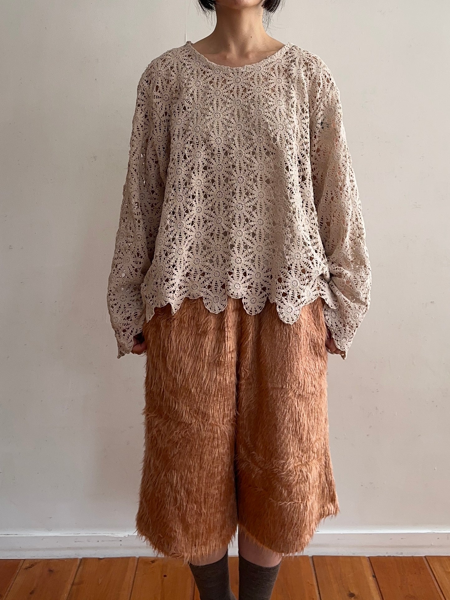 old crochet lace sailor shirts