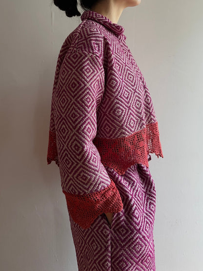 old coverlet short jacket