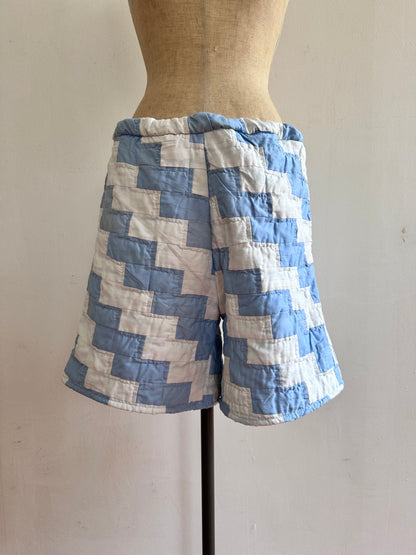 old quilt short pants