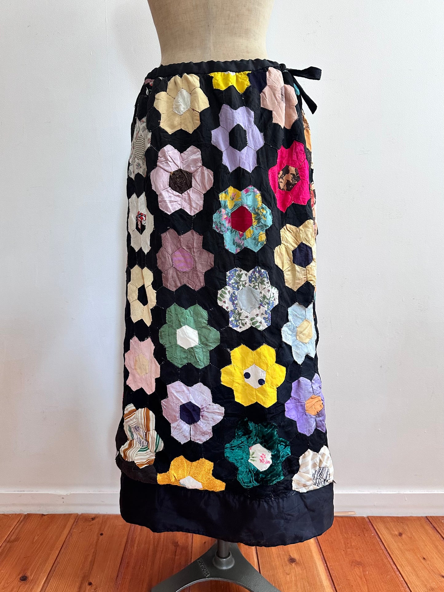 old quilt little change skirt