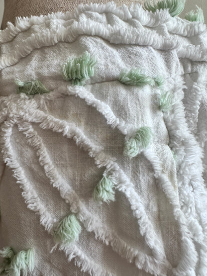 old chenille slim flare pants / muscat