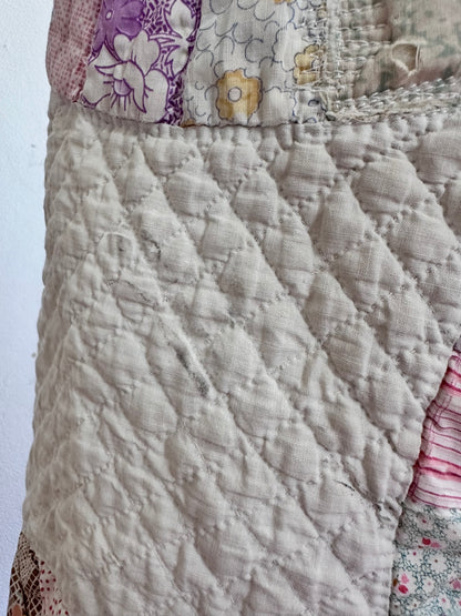 old quilt tuck short pants