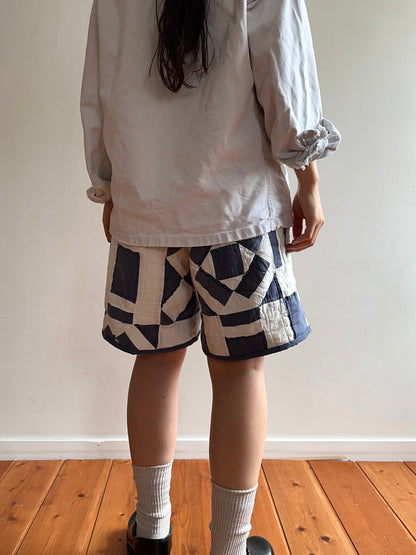 old quilt short pants