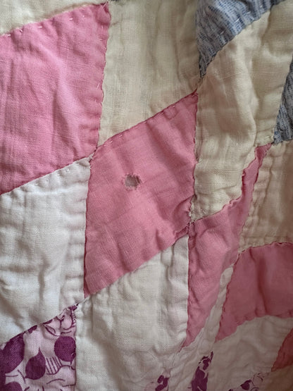 old quilt gather skirt