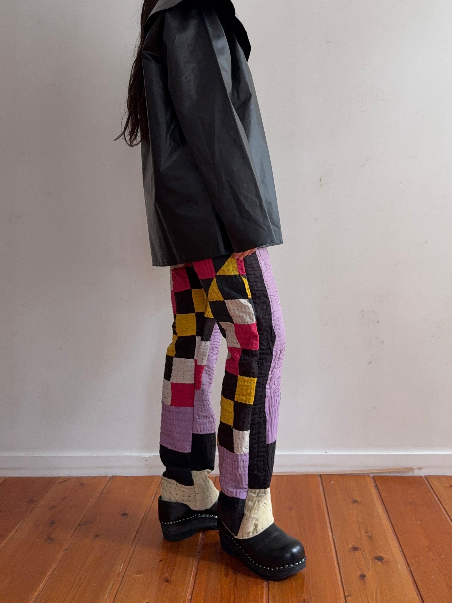 old quilt slim pants