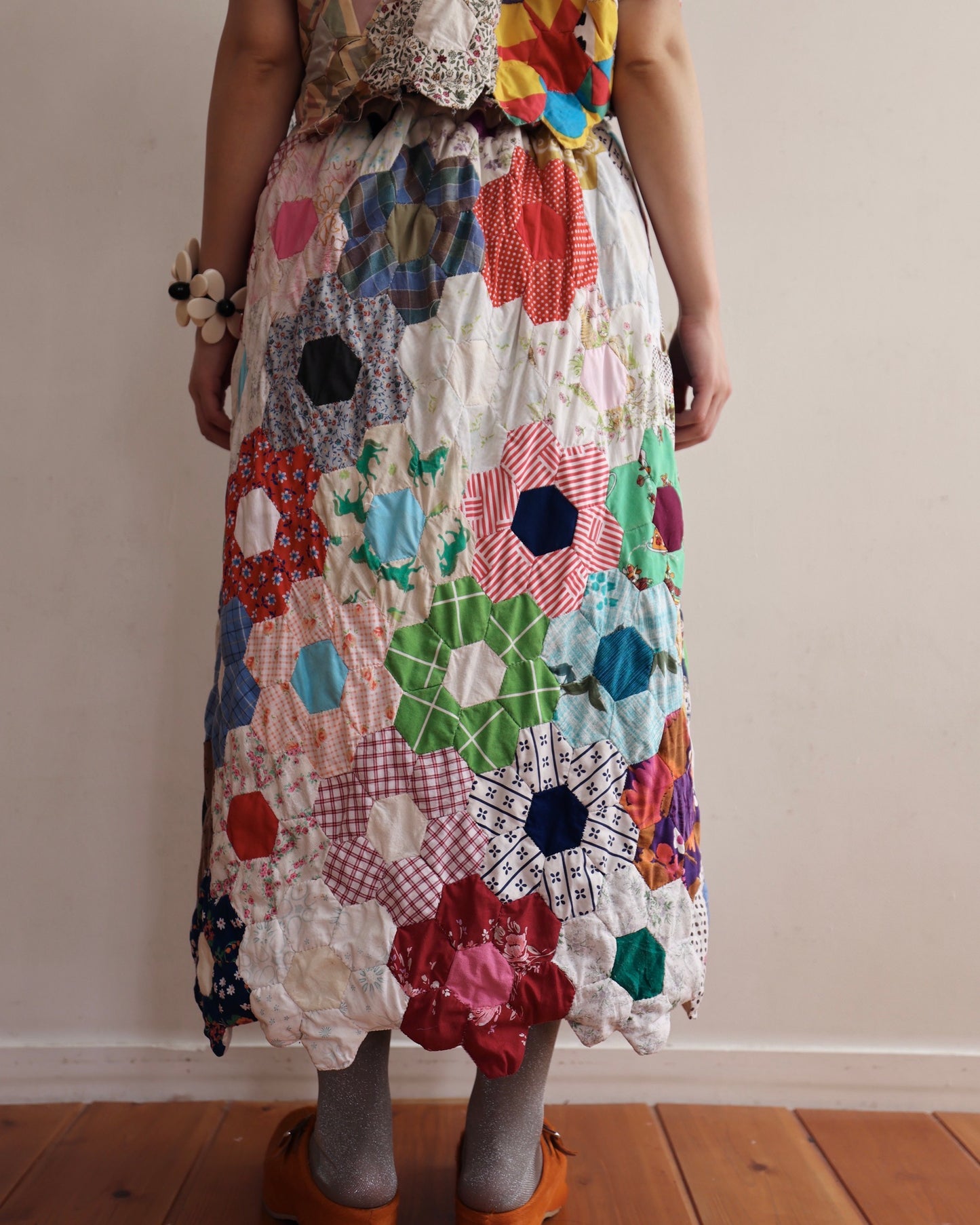 old quilt double face bloomin' two piece