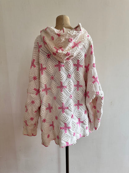 old crochet lace parka