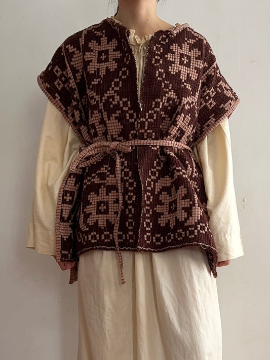 old coverlet wide vest