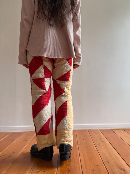 antique quilt slim pants