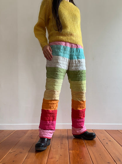 old quilt slim pants