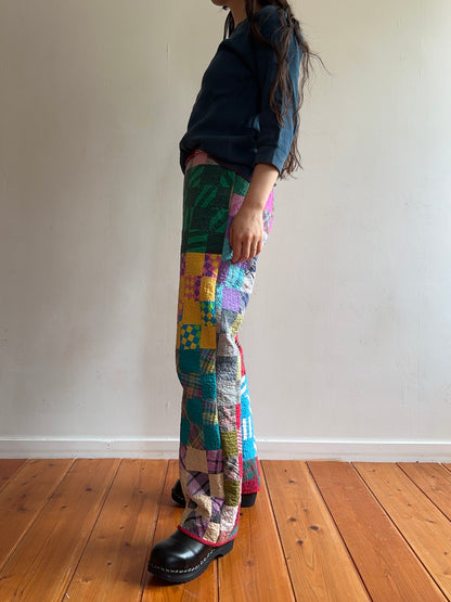 old quilt slim pants