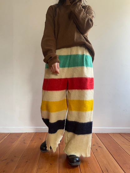 old blanket tuck wide pants