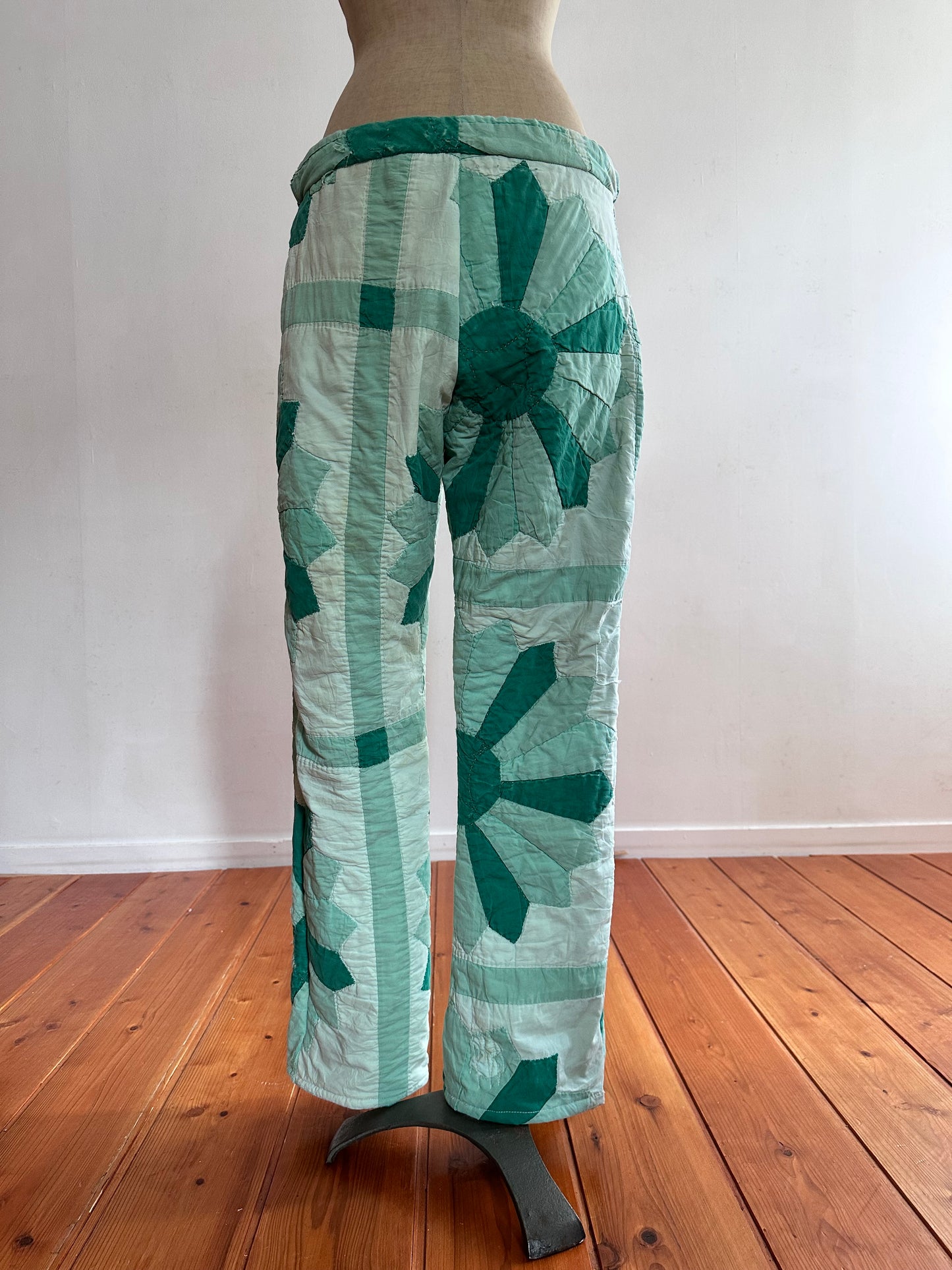 old quilt slim pants “boro”
