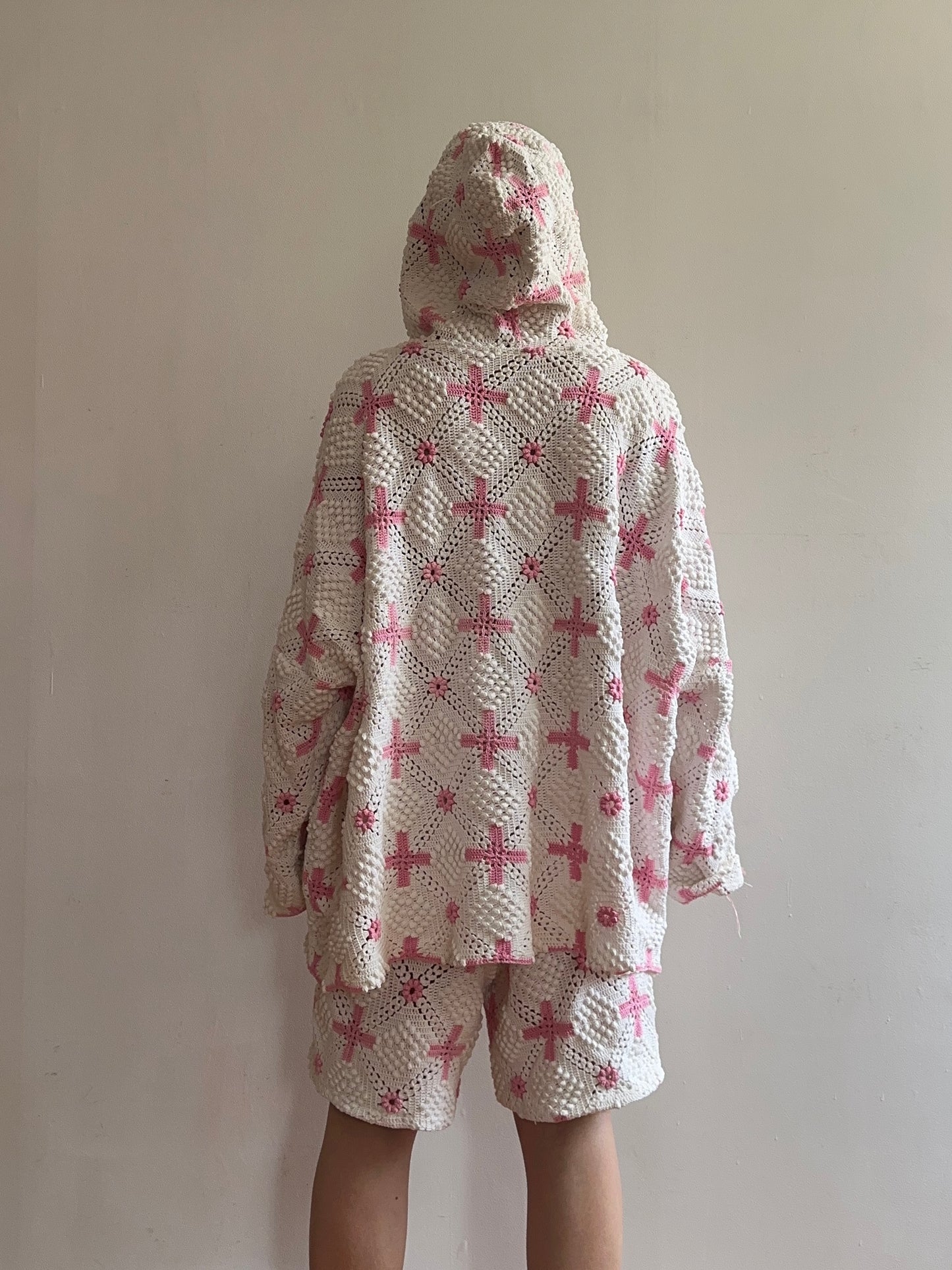 old crochet lace parka