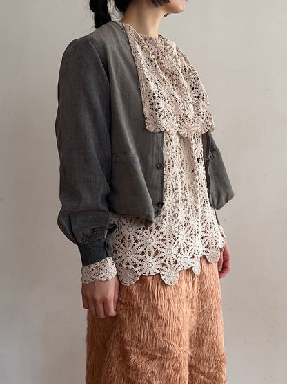 old crochet lace sailor shirts