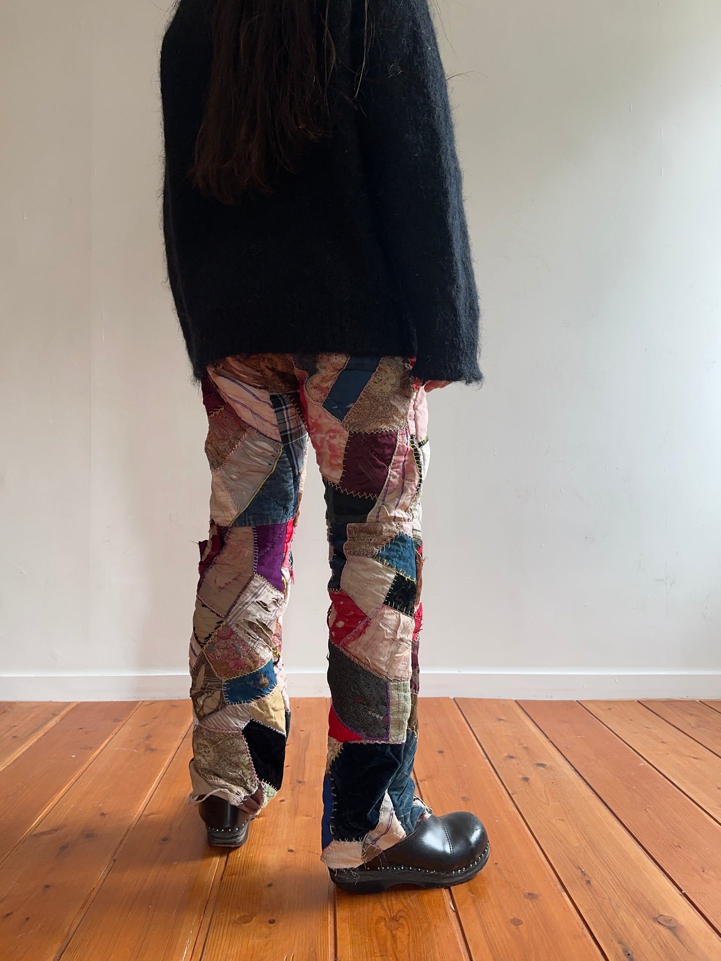 old quilt crazy slim pants