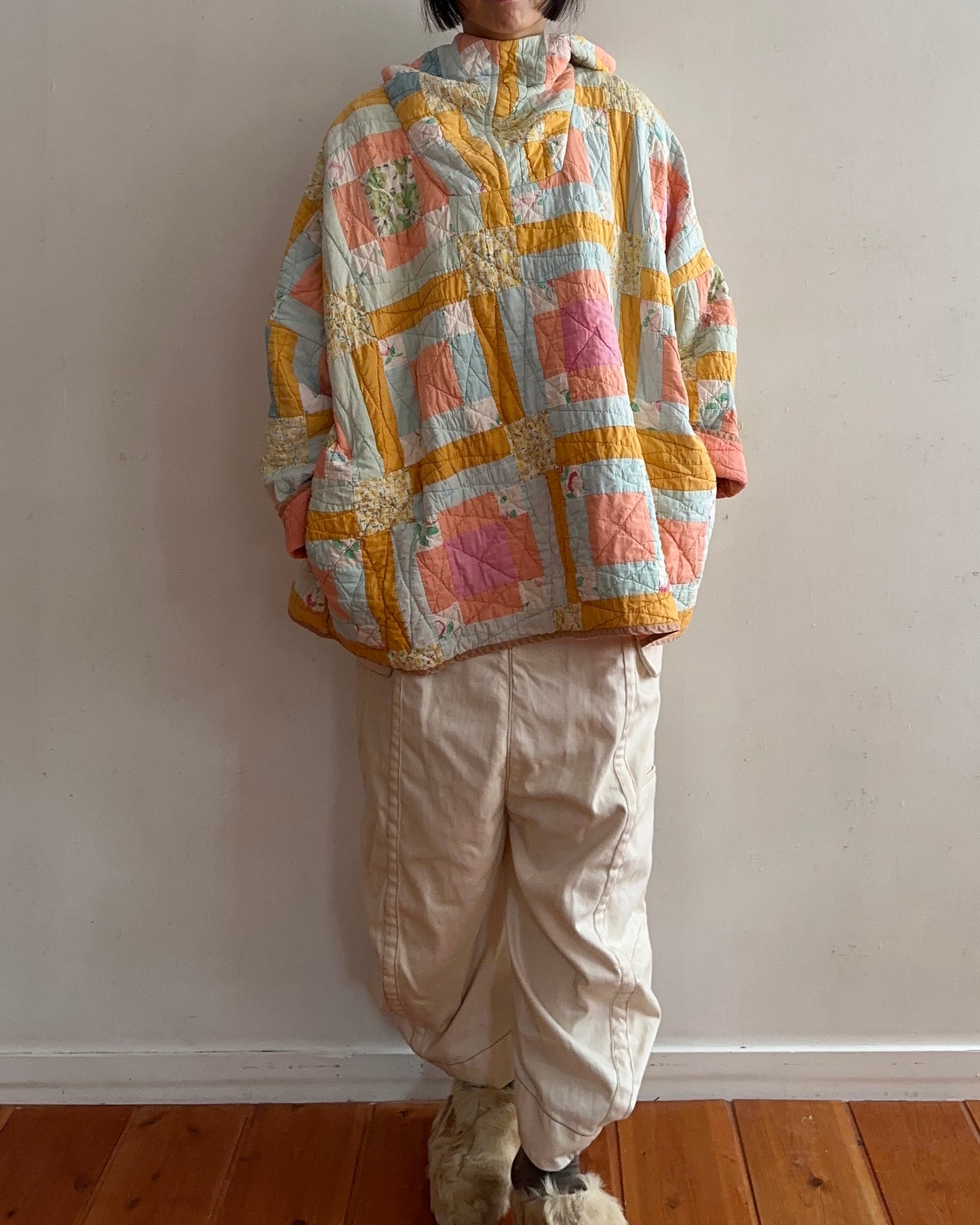 old quilt parka