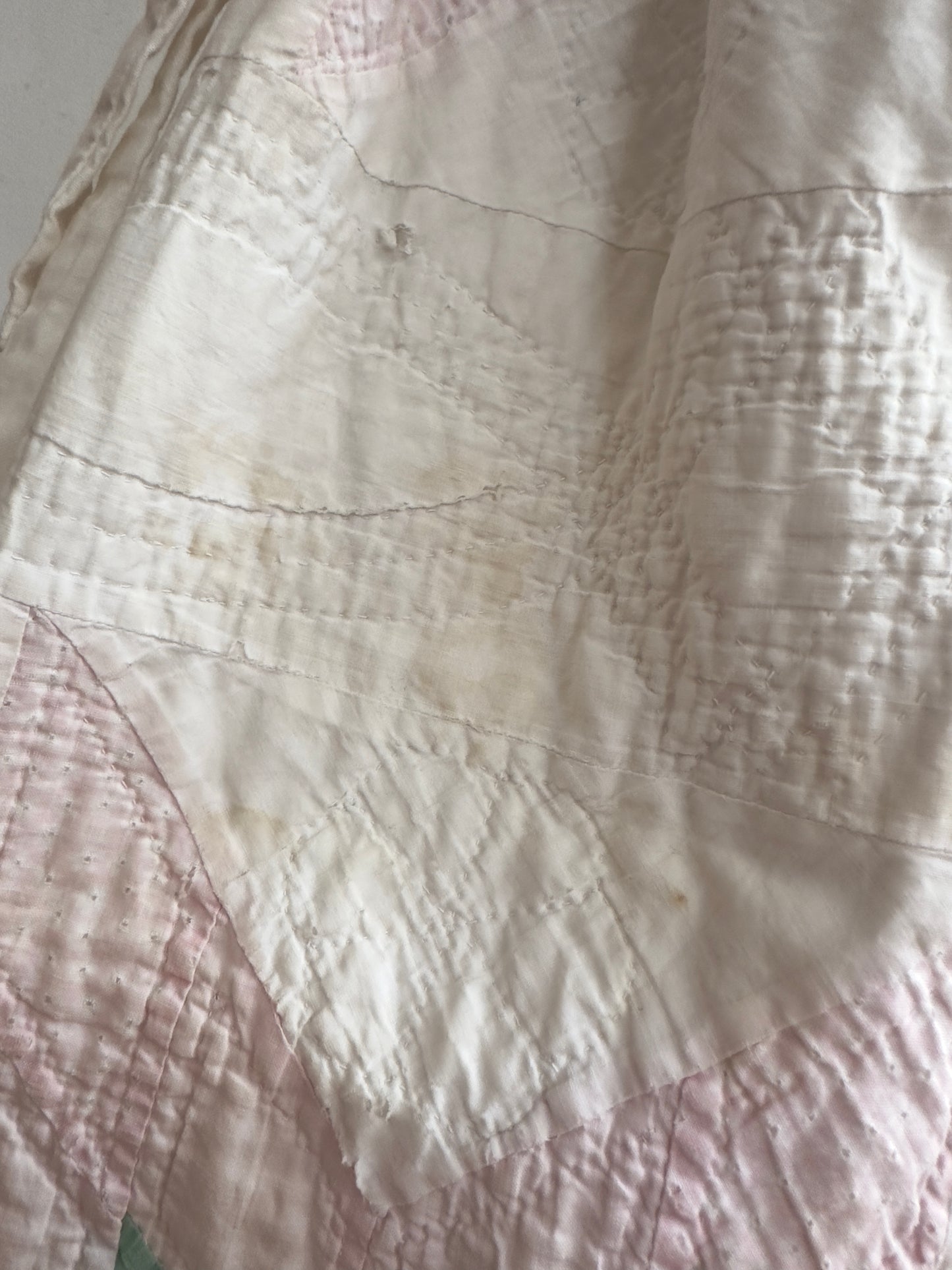 antique quilt pocket gather skirt