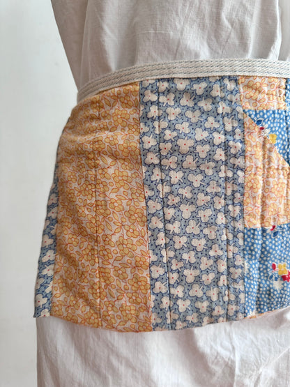 old quilt work apron