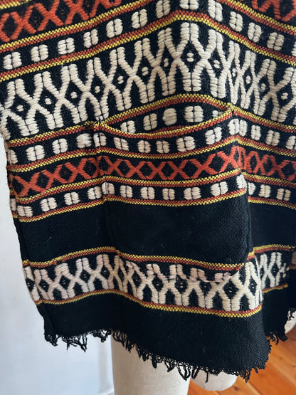old handwoven textile set-up