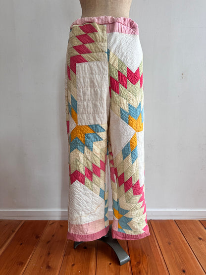 antique quilt pants