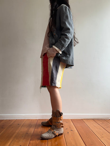 old blank short pants / stripe