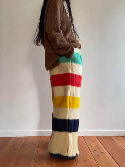 old blanket tuck wide pants