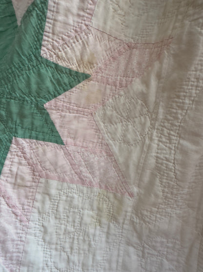 antique quilt pocket gather skirt