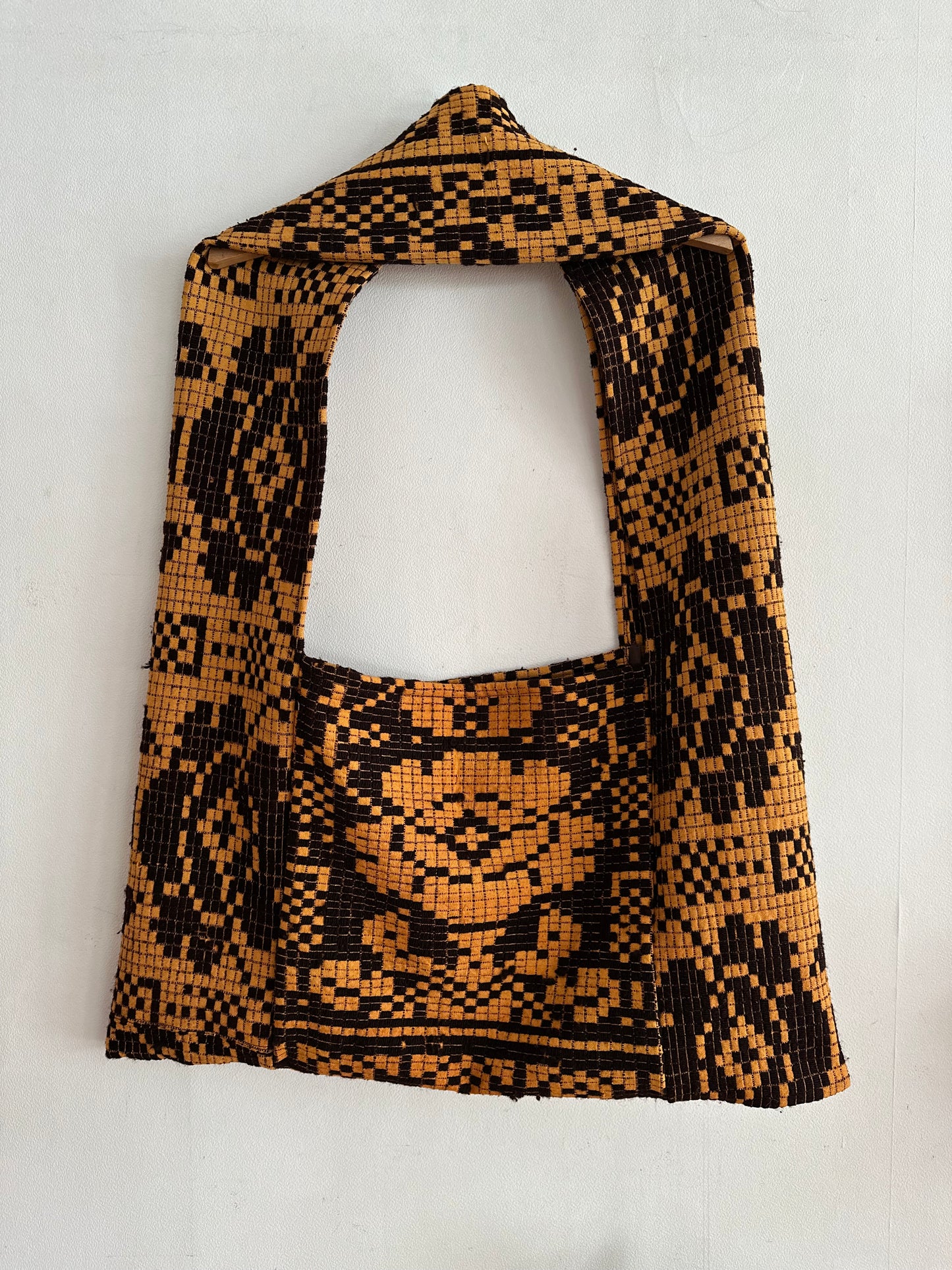 old coverlet monk bag / orange