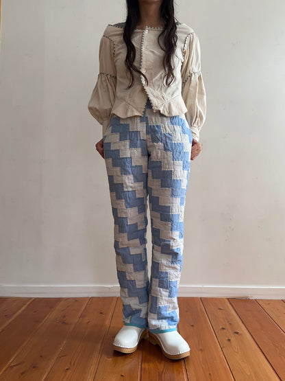 old quilt slim pants