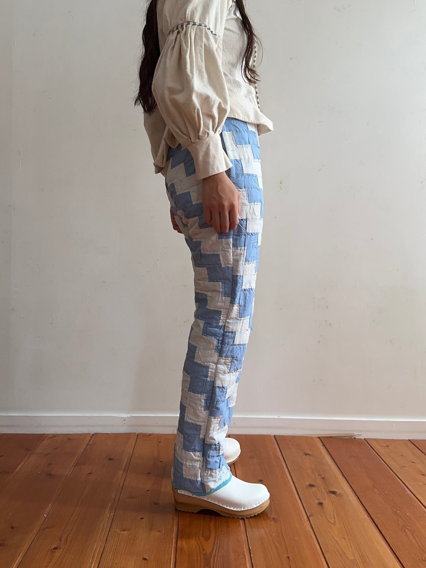 old quilt slim pants