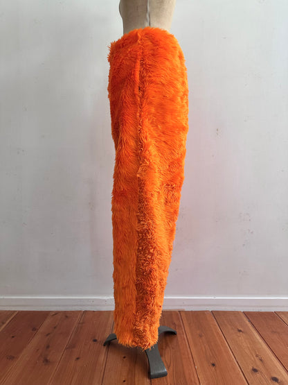 old fur pants /orange