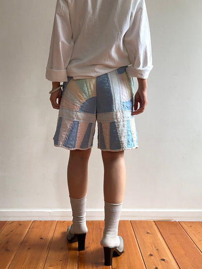 old quilt short pants