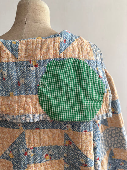 antique quilt sailor shirt