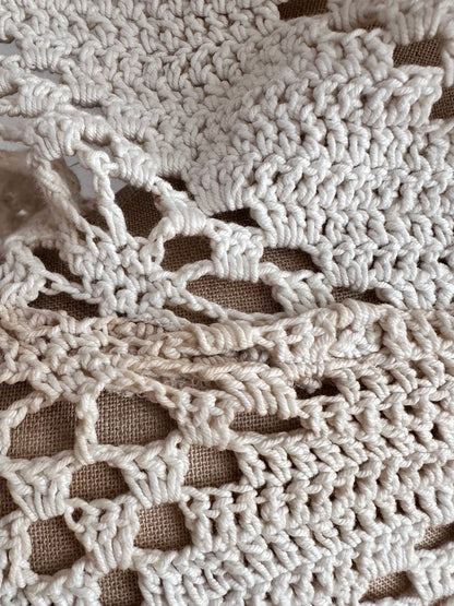 old crochet lace parka