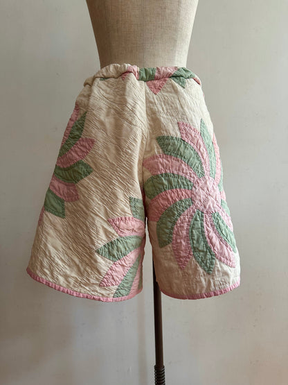 old quilt short pants