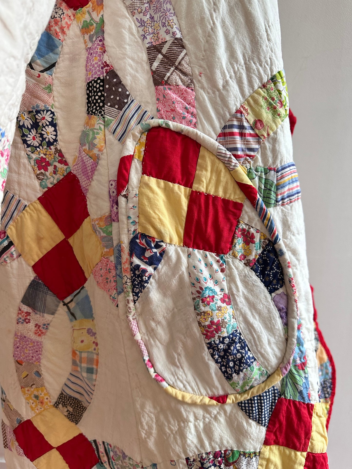 old quilt dress coat
