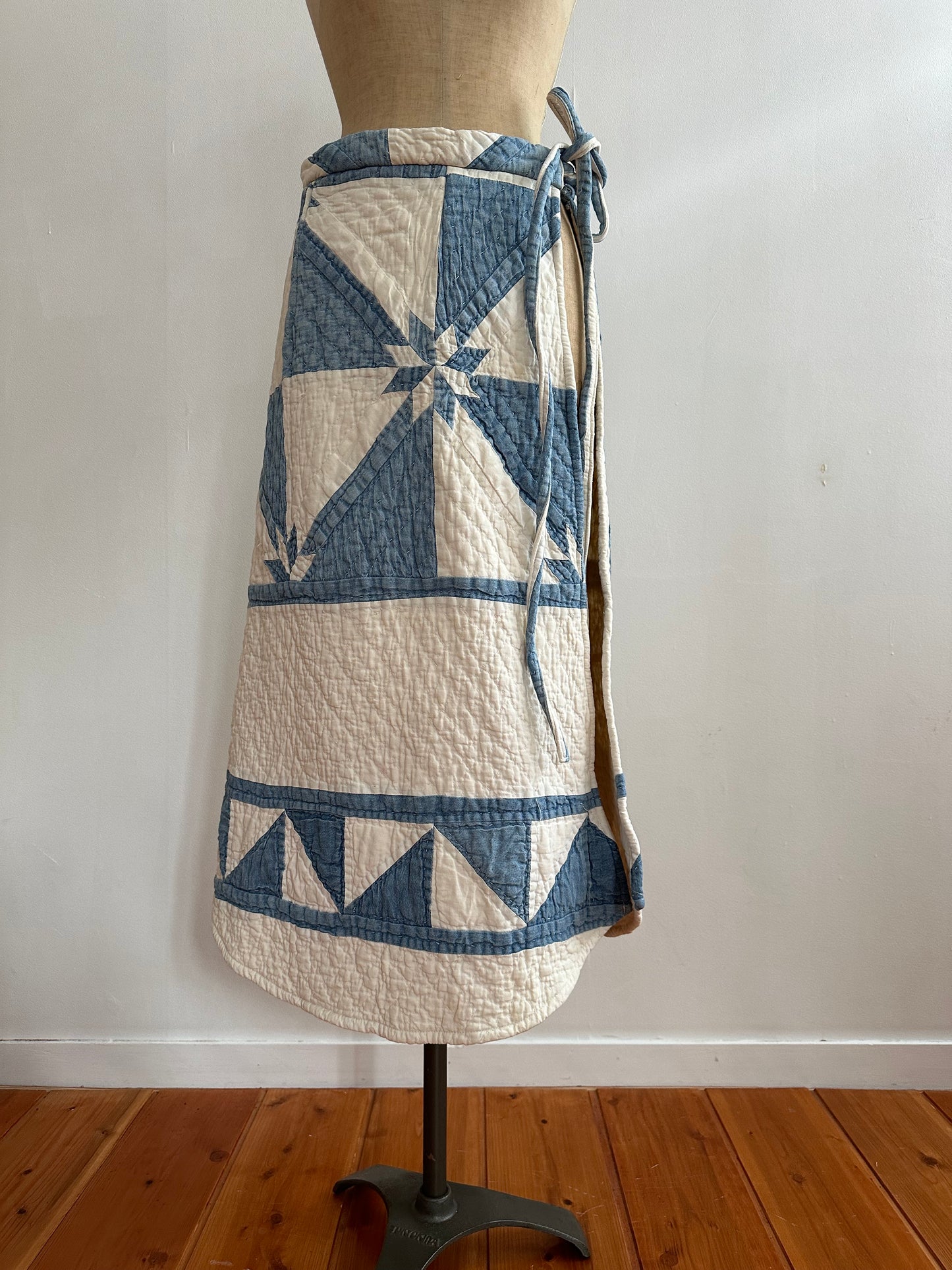 old quilt wrap skirt