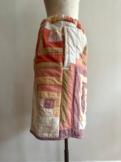 old quilt short pants