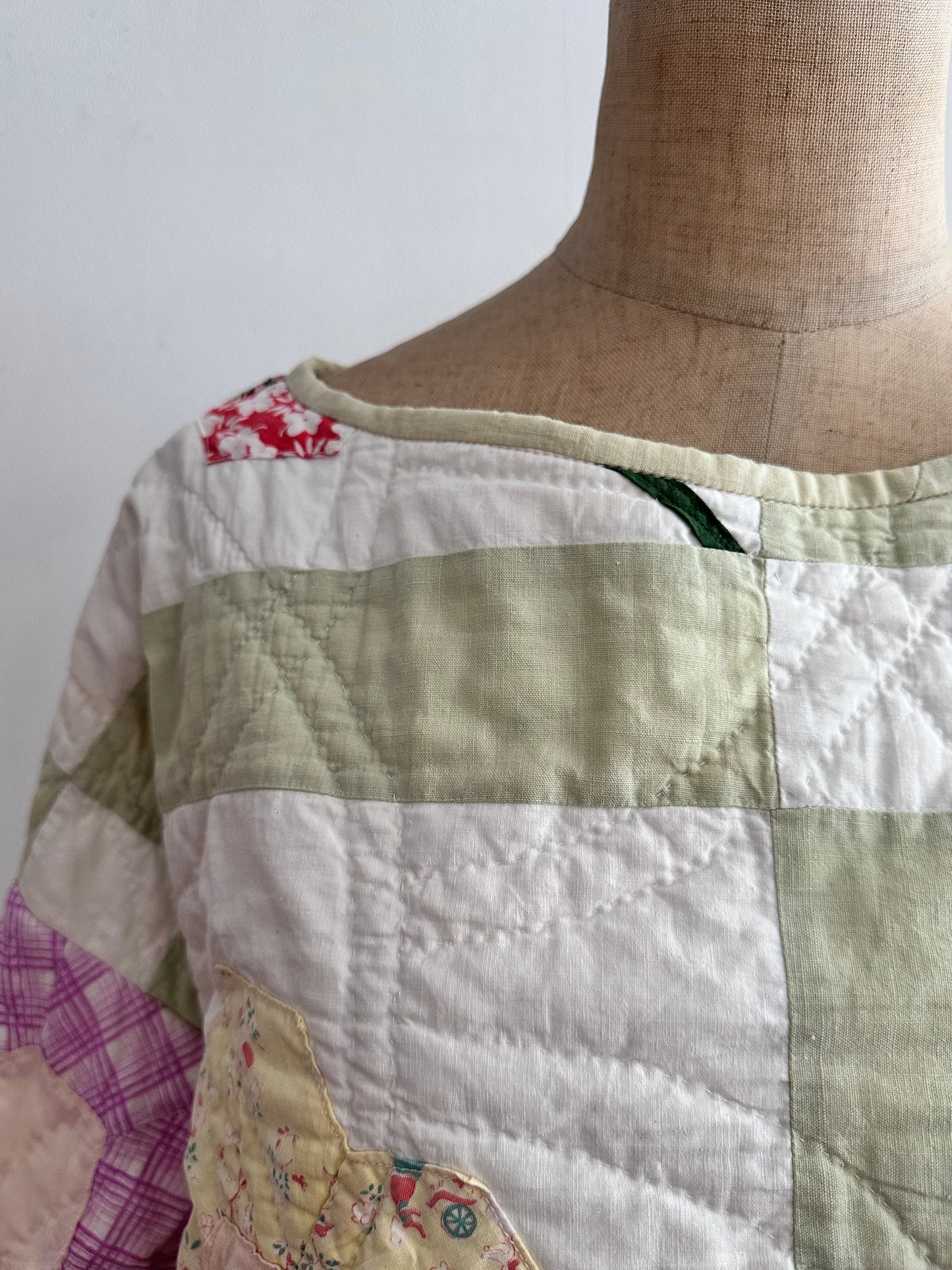 old quilt lantern tops