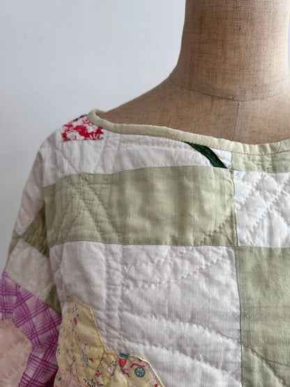 old quilt lantern tops