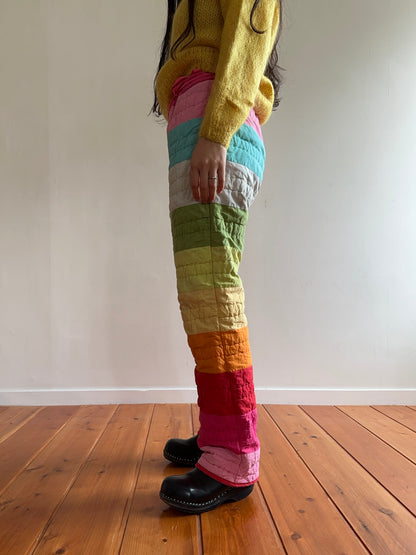 old quilt slim pants