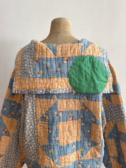 antique quilt sailor shirt