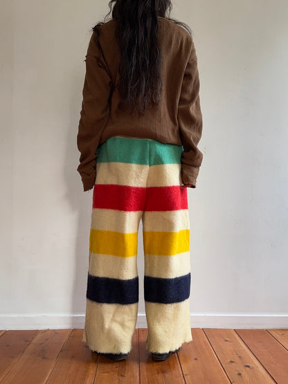 old blanket tuck wide pants