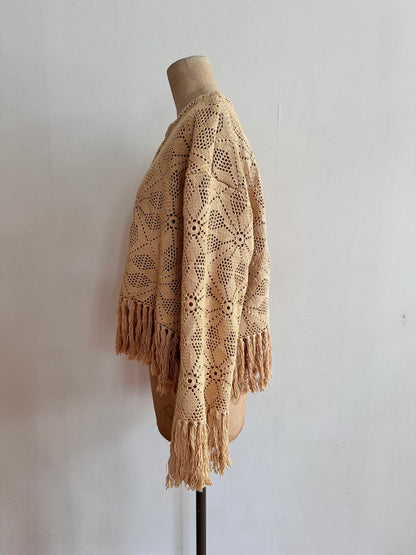 old crochet lace little jacket