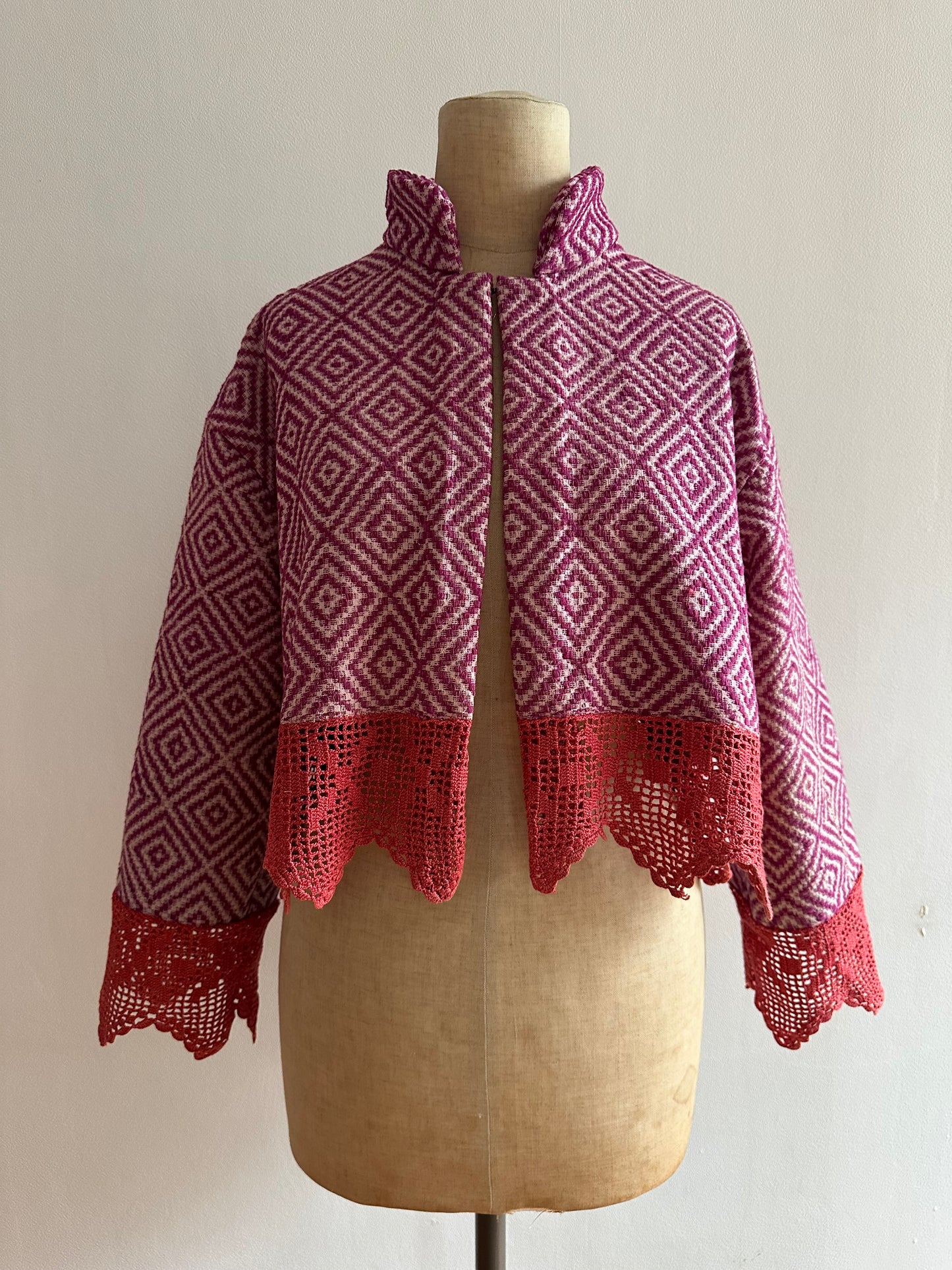 old coverlet short jacket