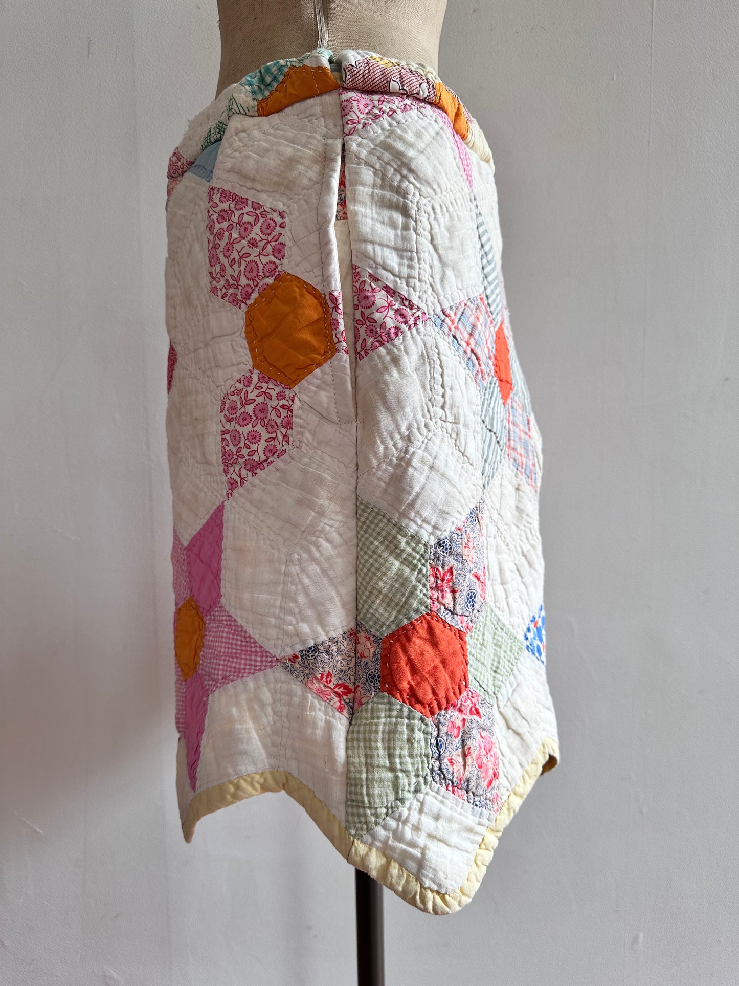 old quilt short pants