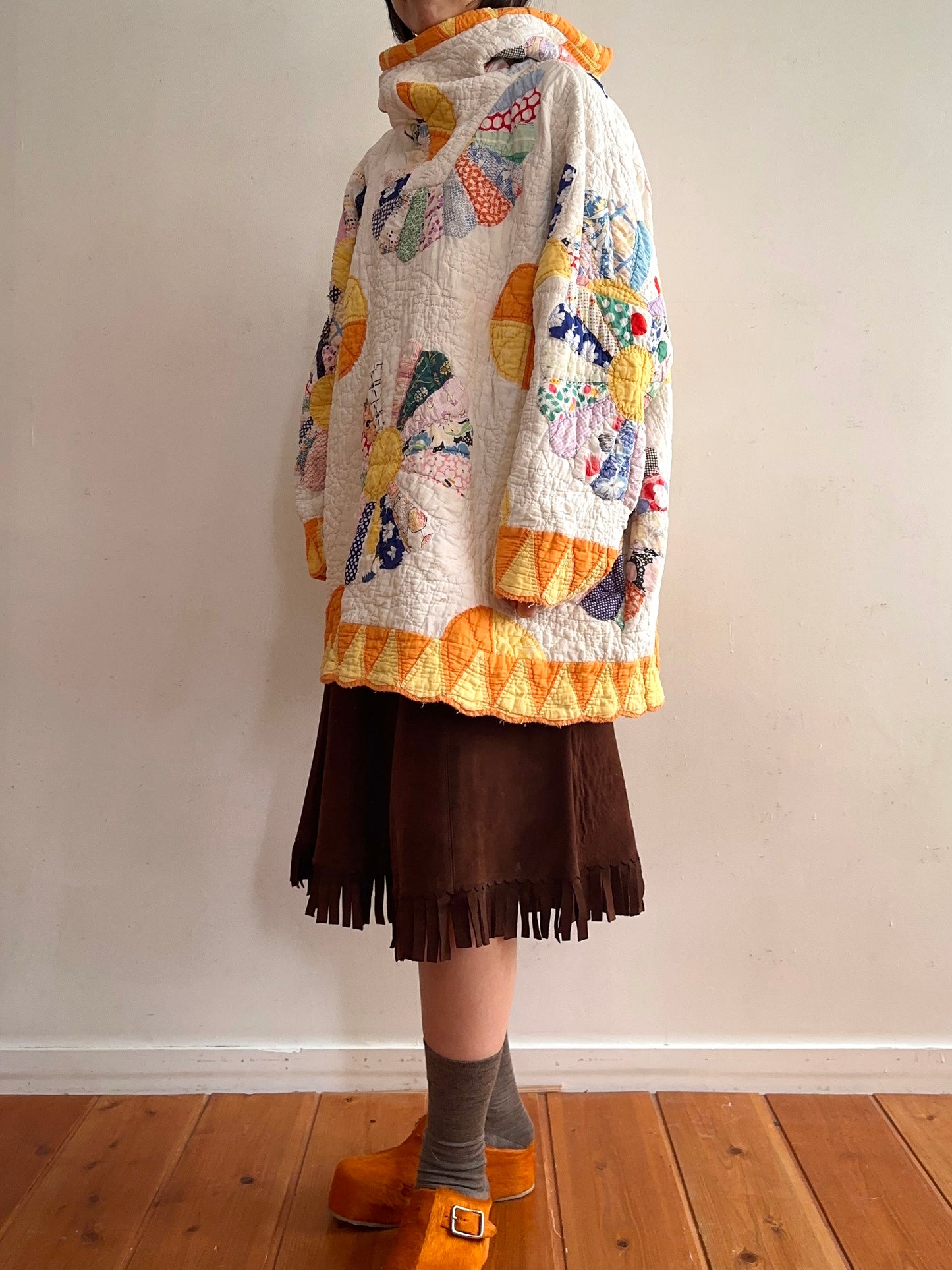 old quilt parka