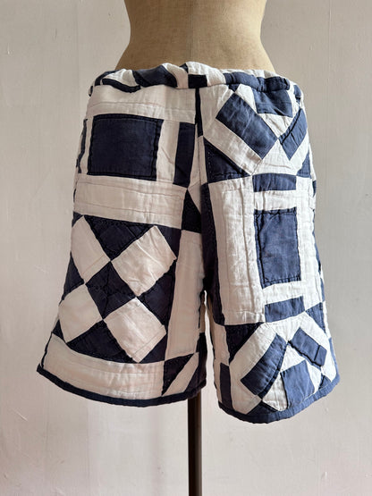 old quilt short pants
