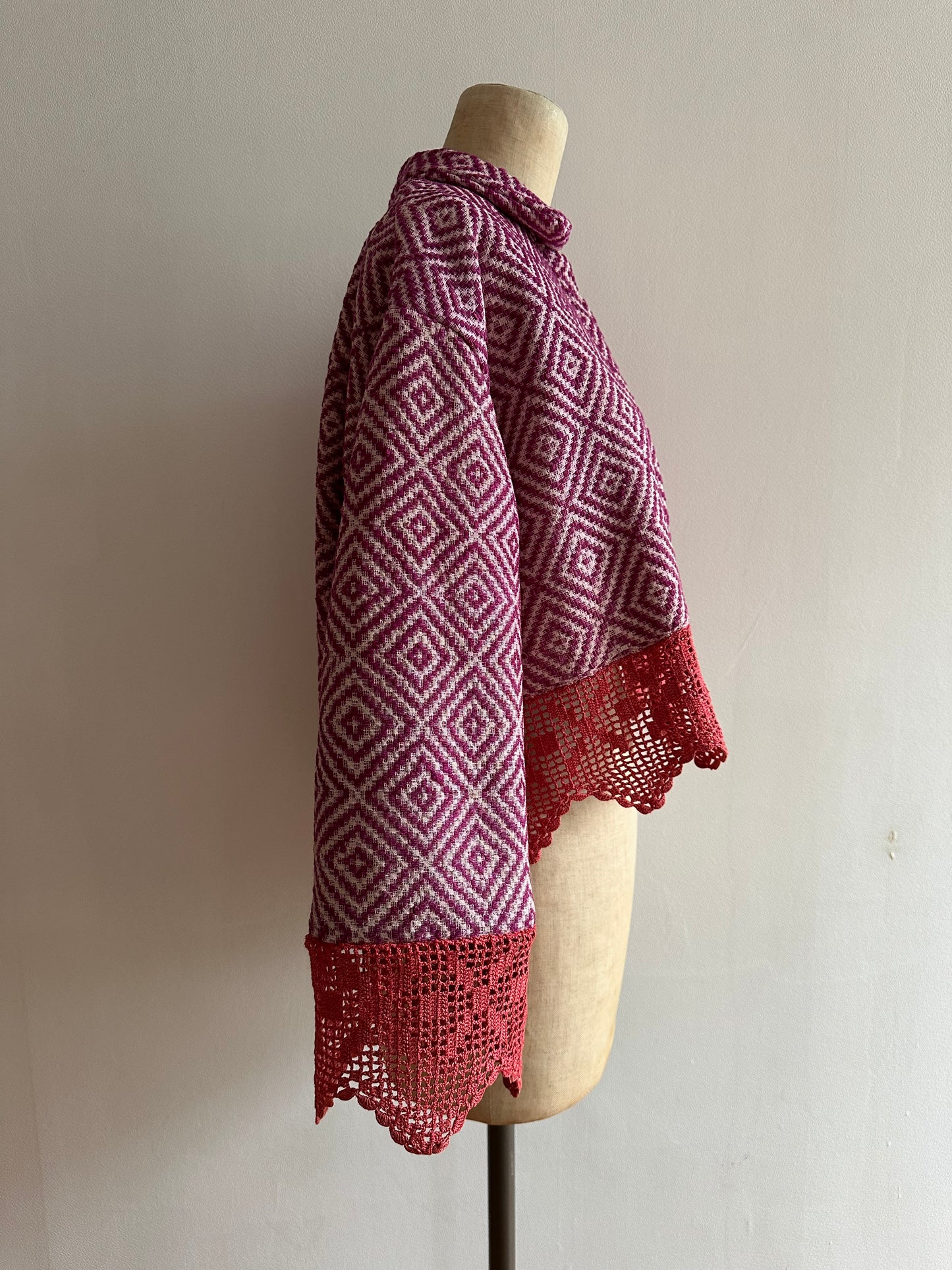 old coverlet short jacket